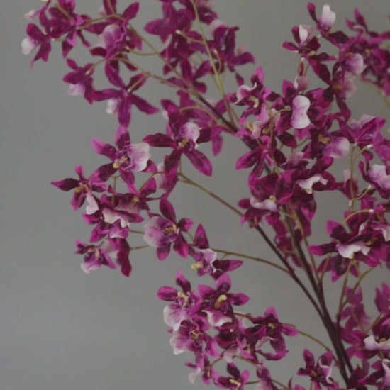 Artificial Flowers Dancing Oncidium Orchid in Two Tone Pink