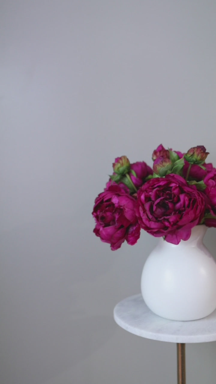 Video Showing Details of Premium Fake Flowers Pink Peonies