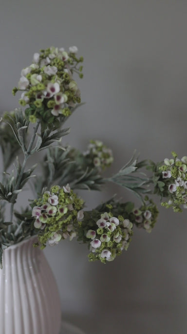 Artificial Mountain Laurel | Flocked Faux Flowers | Silk Wildflowers