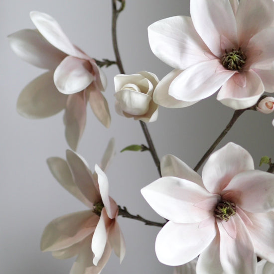 Soft Pink Magnolia Blossom Branches Artificial Flowers