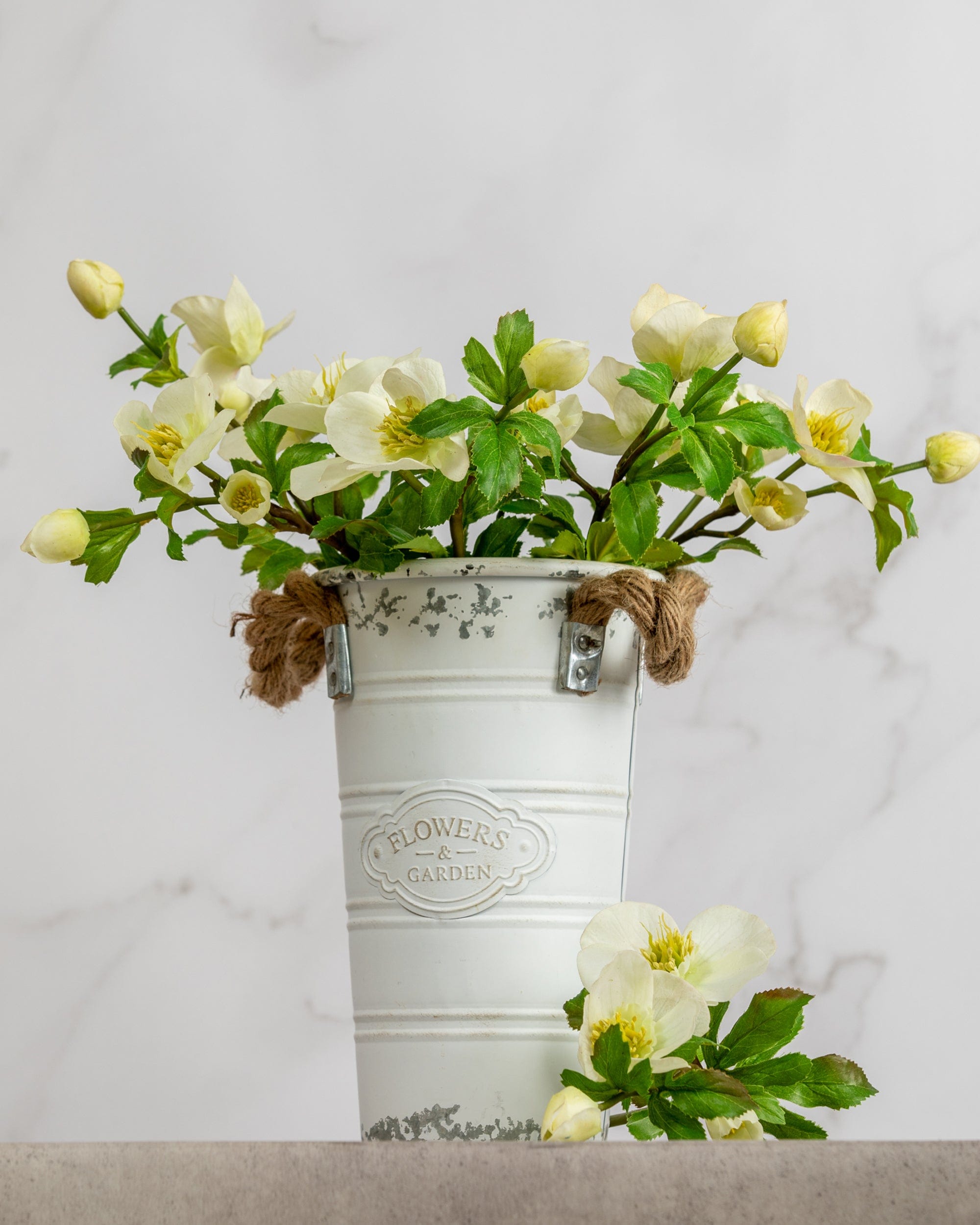 Real Touch White Hellebore, White Flowers
