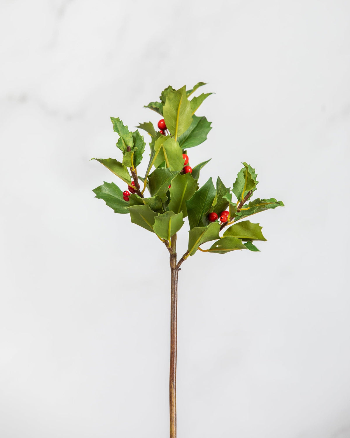 Prestige Botanicals Small Artificial Red Holly stem