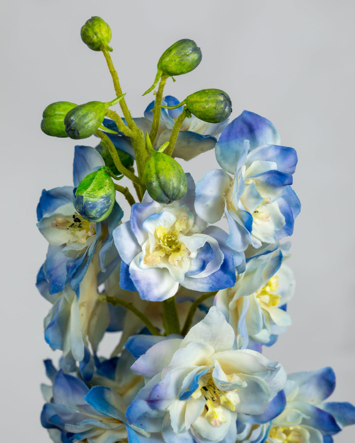 Prestige Botanicals Artificial Blue Delphinium Stem close up