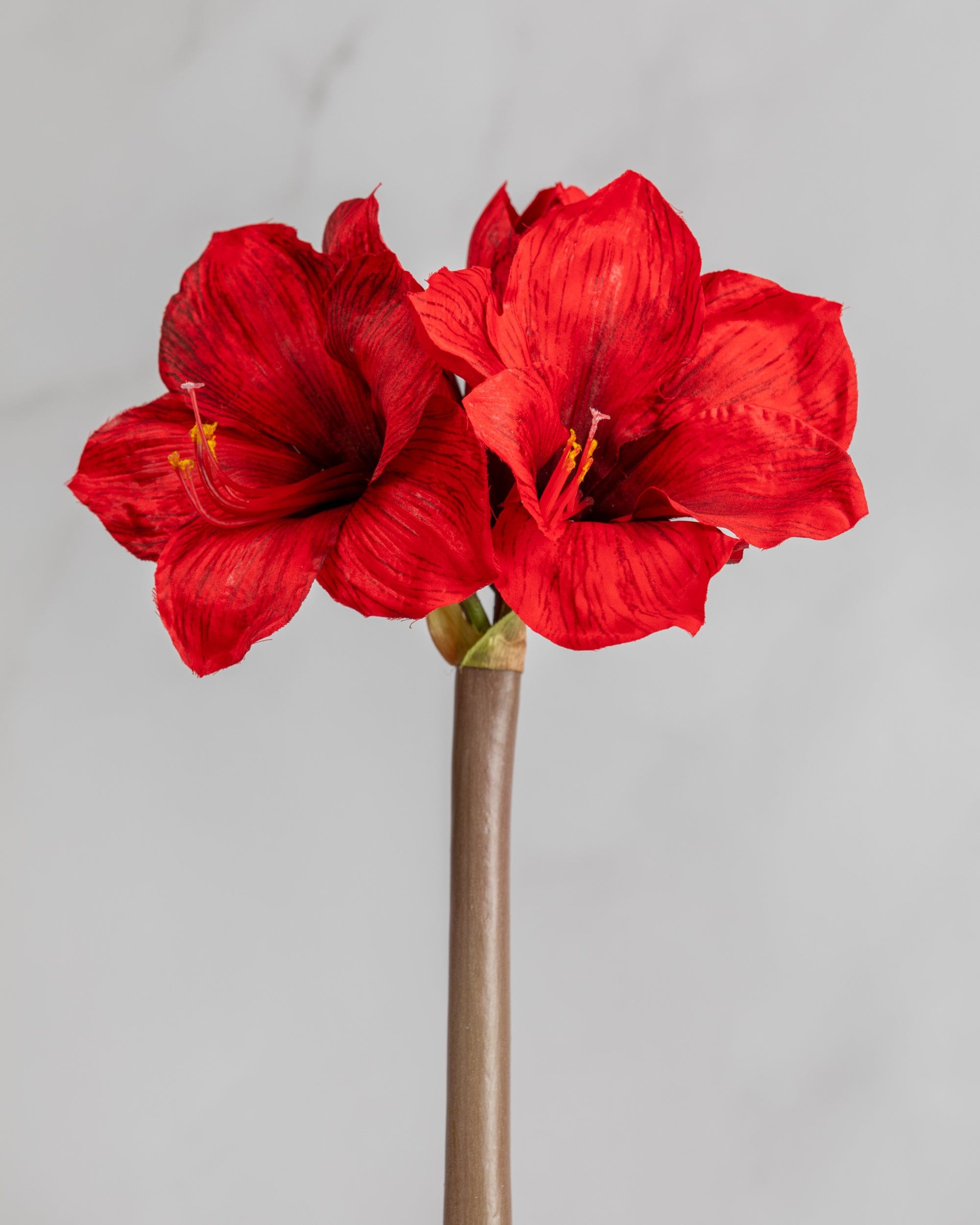 Artificial Red Amaryllis, Artificial Holiday Flowers