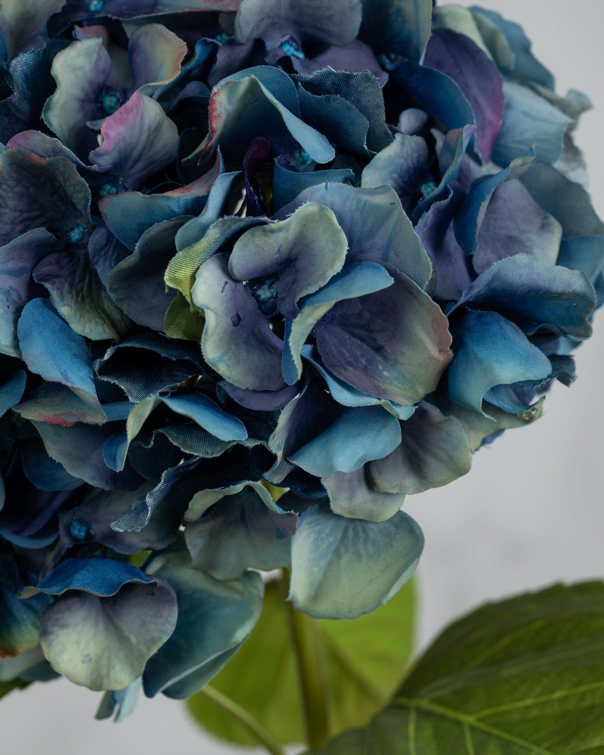Prestige Botanicals Artificial Blue Hydrangea close up